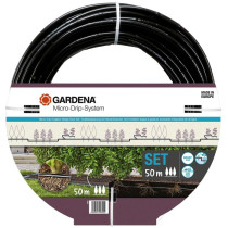 Starter Kit - GARDENA - 50 m of hose with built-in drippers and end-of