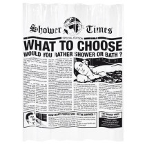 GELCO shower curtain Gazette 180 x 200 cm black