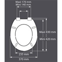 Gelco Design Defactant WC - Plastic Charnieres - Polypropylene - Marin