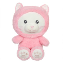 Hoody Pets Cat Plush Toy - GIPSY TOYS - Pink, 24 cm