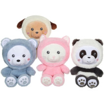 Hoody Pets Cat Plush Toy - GIPSY TOYS - Pink, 24 cm