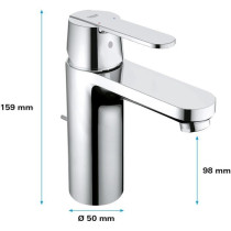 GROHE Bathroom Faucet Get sink, emptying tickle, inclination, Foam wat