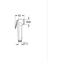 Shower head - GROHE Vitalio - 26351000 - 1 jet - Chrome - Hand shower
