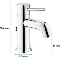 Grohe Mixer Monocomande Lavabo Size S Start Classic Chromé 23782000