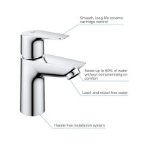 Bathroom faucet - GROHE Start Edge - 23898001 - Size S - Without waste