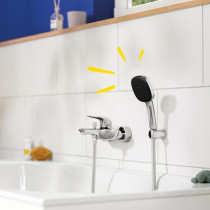 Shower set with 2-jet shower head, holder and hose - GROHE Vitalio Com