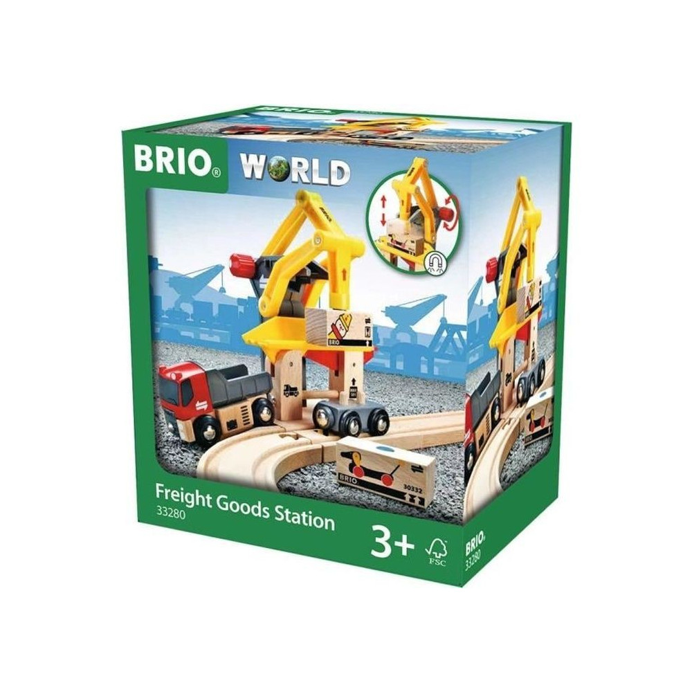 Brio World Grue de Chargement de Marchandises - Accessoire pour circui