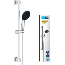 Shower set with 2 jets shower head, 60cm bar and 1.75m flexible hose -