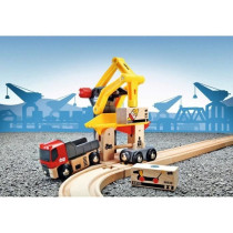 Brio World Grue de Chargement de Marchandises - Accessoire pour circui