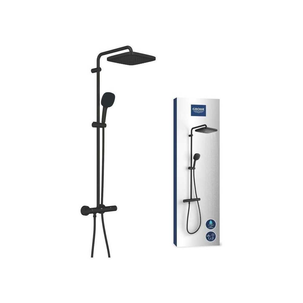 Colonne de douche avec mitigeur thermostatique - Economie d'eau - GROH