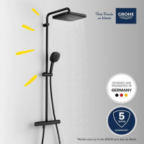 Colonne de douche avec mitigeur thermostatique - Economie d'eau - GROH