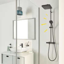 Colonne de douche avec mitigeur thermostatique - Economie d'eau - GROH