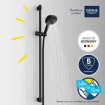 Shower set with 2 jets shower head, 90cm bar and flexible hose - GROHE