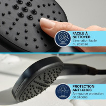 Shower set with 2 jets shower head, 90cm bar and flexible hose - GROHE