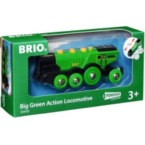Locomotive Verte Puissante a Piles - BRIO - Circuit de train en bois -