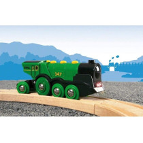 Locomotive Verte Puissante a Piles - BRIO - Circuit de train en bois -