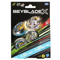 Beyblade X Dual Pack Bite Croc 3-60LF and Sting Unicorn 4-60P, 2 right