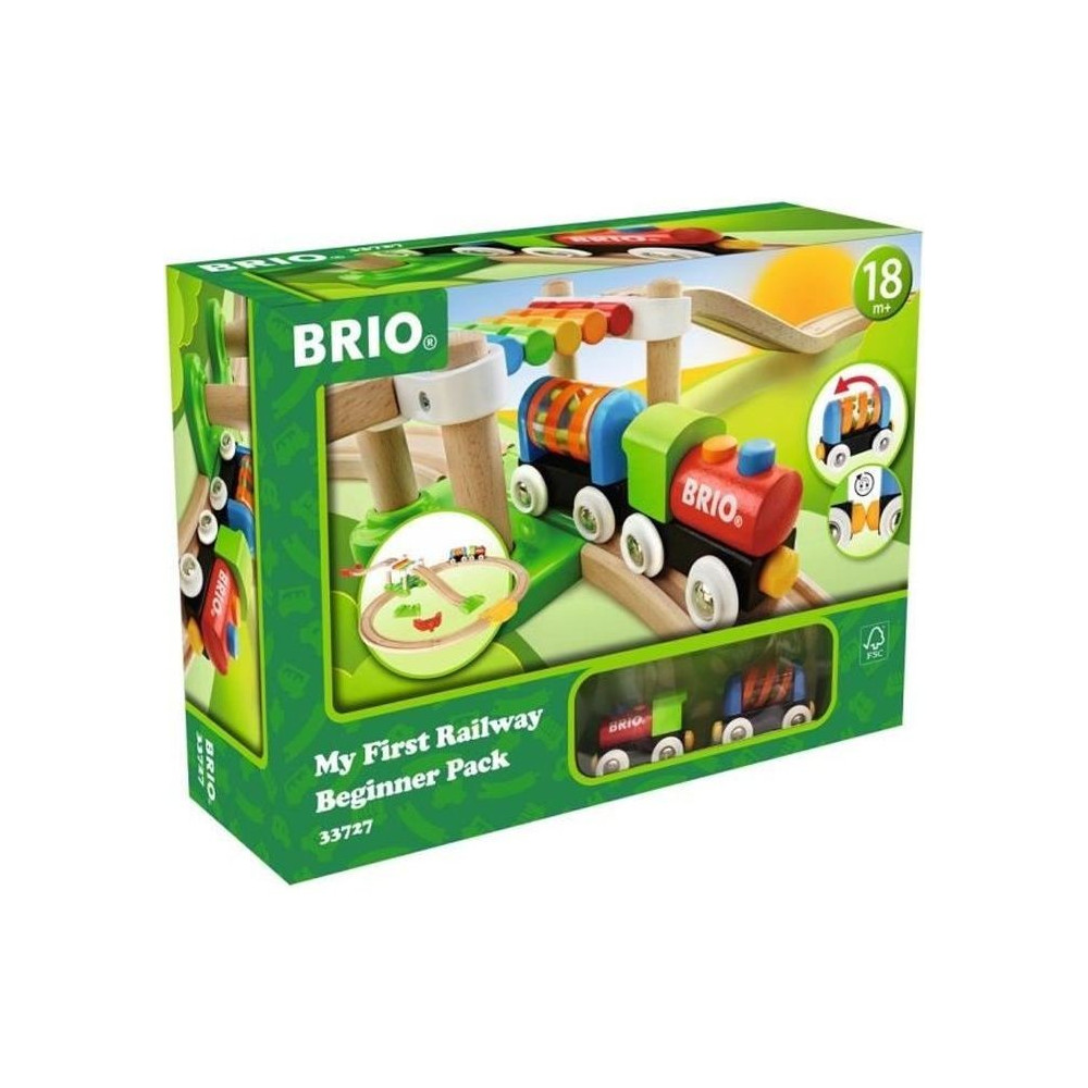 Circuit de train en bois BRIO Mon Premier Circuit de Découverte - Cof