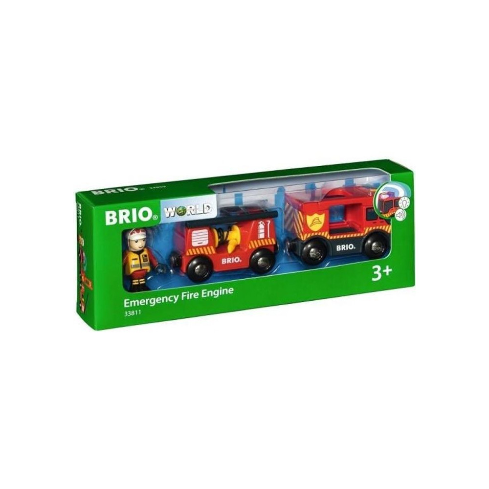 Camion de Pompiers Son et Lumiere BRIO - Ravensburger - Lance a incend
