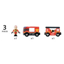 Camion de Pompiers Son et Lumiere BRIO - Ravensburger - Lance a incend
