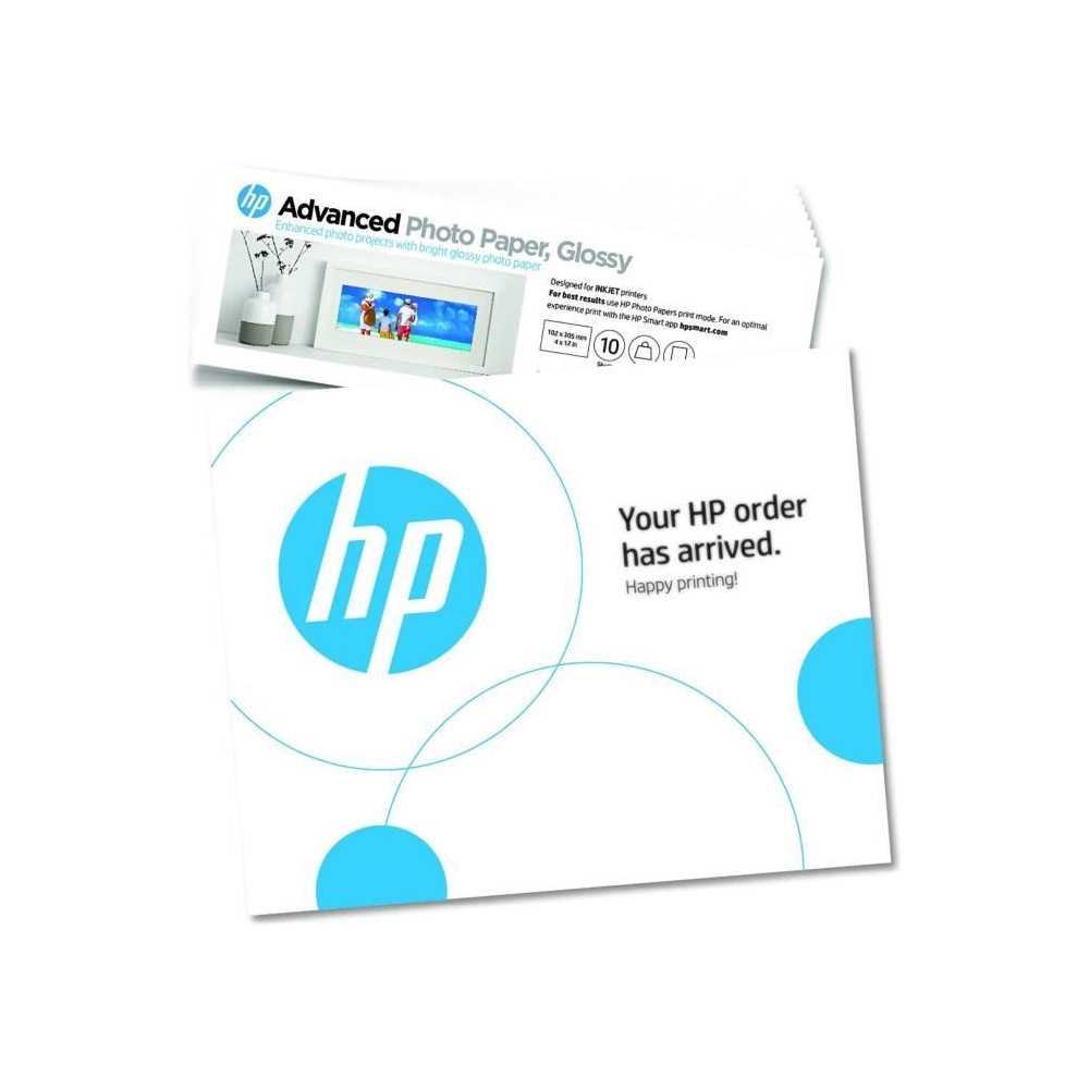 HP - HP Advanced Glossy Photo Paper - 250 g/m2, 4 x 12 inches (101 x 3