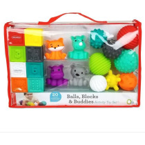 INFANTINO Senso Set of 8 soft balls, 8 sensory cubes and 4 animal spri