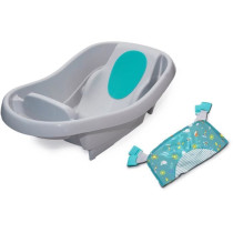 INGENUITY Baby Bathtub, Extra-Large, Comfortable, with Soft Fabric Bab