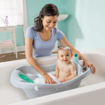 INGENUITY Baby Bathtub, Extra-Large, Comfortable, with Soft Fabric Bab