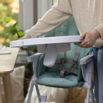 INGENUITY Compact high chair, with safety plate, flat folding, Sun Val