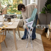 INGENUITY Compact high chair, with safety plate, flat folding, Sun Val