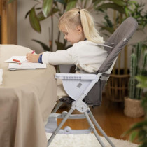 INGENUITY Compact high chair, with secure plate, folds flat, Sun Valle