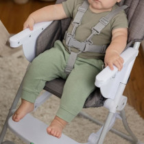 INGENUITY Compact high chair, with secure plate, folds flat, Sun Valle