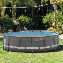 Reinforced bubble cover for swimming pools - Round - Ø 4.27 m - Gray