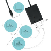 Adapter I-TEC USB-C 2x HDMI up to 2x4K 30Hz