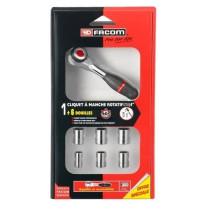 3/8 click 360 ° Facom rotary round - J.360PackPB (delivered with 7 so