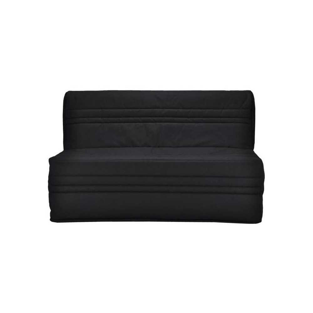 Banquette BZ Joe - Tissu noir - 3 places - L 143 x P 97 cm - Made in F Banquette BZ Joe - Tissu noir - 3 places - L 143 x P 97 cm - Made in F