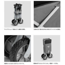 4-wheel trolley - KAMPA - Trucker Trolley - Foldable - Gray