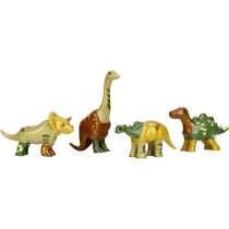Magnetic toy - KLEIN - 4 large Funny Puzzle dinosaurs, 1+ - Stimulates