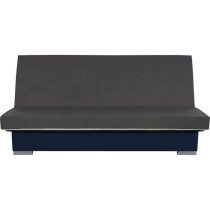 Banquette clic clac 3 places - Bleu - Couchage 120x190 cm