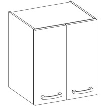 High cabinet with hinged doors - Matt gray - L 60 cm x D 31.6 x H 72 c