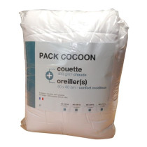 Microfiber bed linen pack - 1 hot duvet 200x200 cm + 2 pillows 60x60 c
