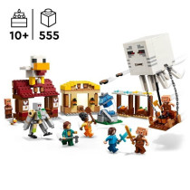 LEGO Minecraft 21273 Les Ghasts a l'Attaque du Village - Jeu pour gar