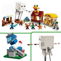 LEGO Minecraft 21273 Les Ghasts a l'Attaque du Village - Jeu pour gar