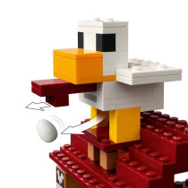 LEGO Minecraft 21273 Les Ghasts a l'Attaque du Village - Jeu pour gar