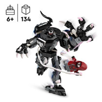 LEGO 76276 Marvel Venom's Robot Armor vs. Miles Morales, Building Toy