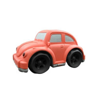 Orange car in wheat fibers, recyclable and biodegradable
