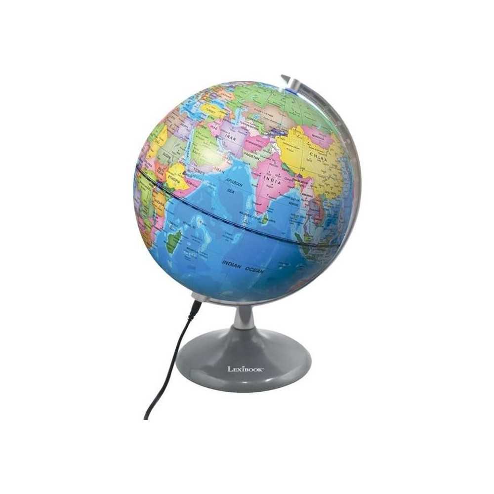 LEXIBOOK - Luminous day & night globe - Earth globe during the day and