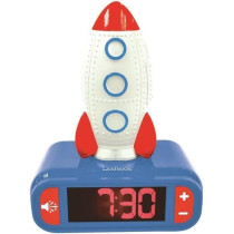 Rocket Night Light Alarm Clock with Sound Effects