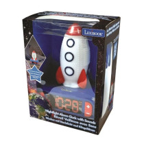 Rocket Night Light Alarm Clock with Sound Effects