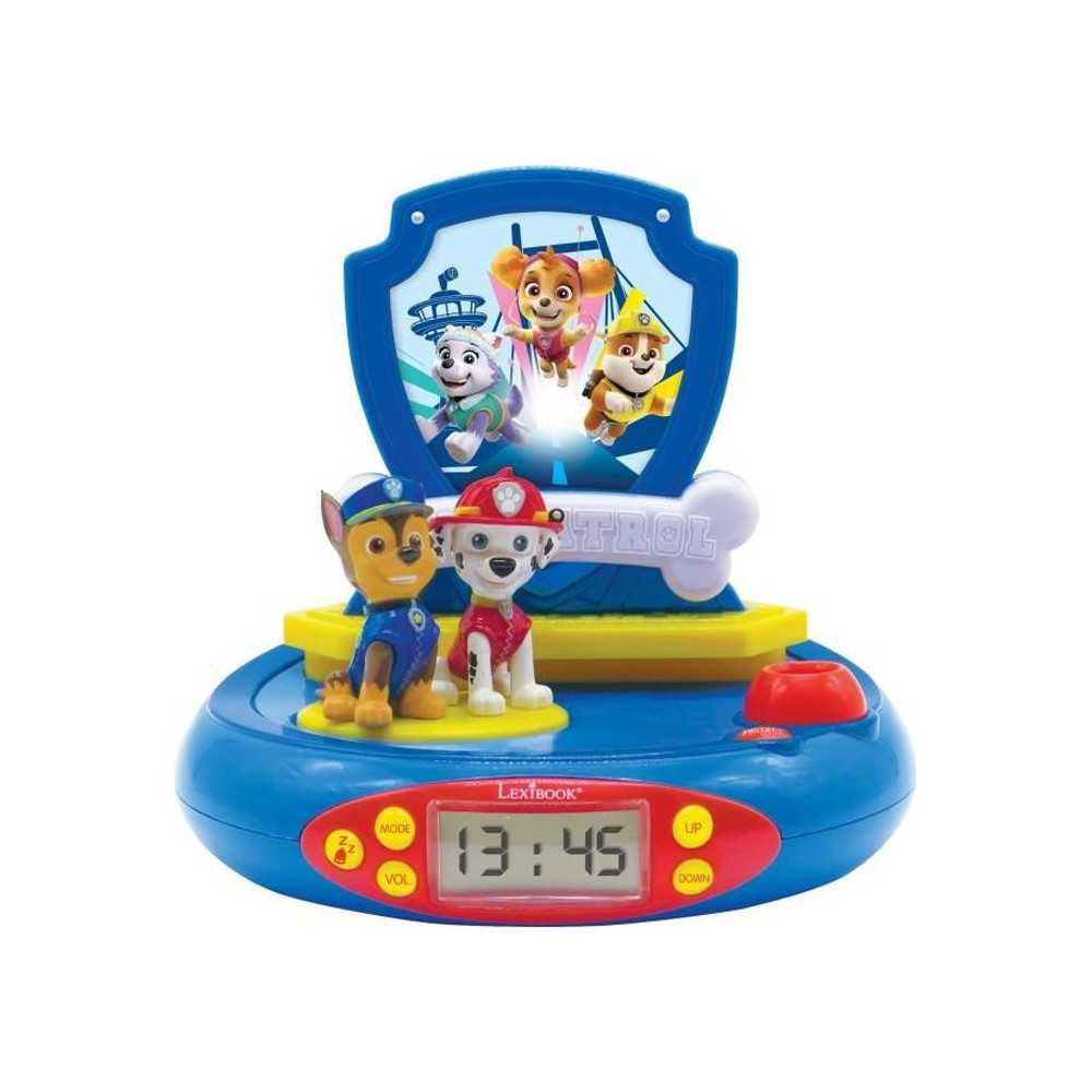 LEXIBOOK - PAT PATROUILLE - Radio Child Alarm Clock with Projections I
